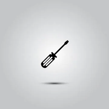 Screwdriver icon vector Stock Illustration