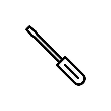 Screwdriver icon vector illustration. tools sign and symbol Stock Illustration