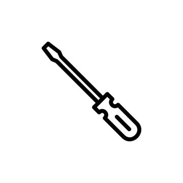 Screwdriver icon vector illustration. tools sign and symbol Stock Illustration
