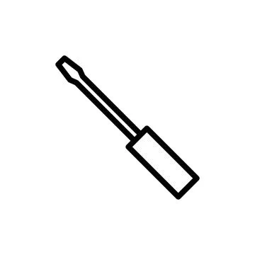 Screwdriver icon vector illustration. tools sign and symbol Illustrazione stock