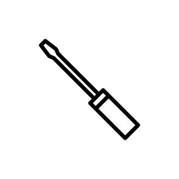 Screwdriver icon vector illustration. tools sign and symbol Stock Illustration
