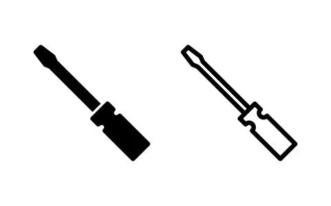 Screwdriver icon vector illustration. tools sign and symbol Stock Illustration