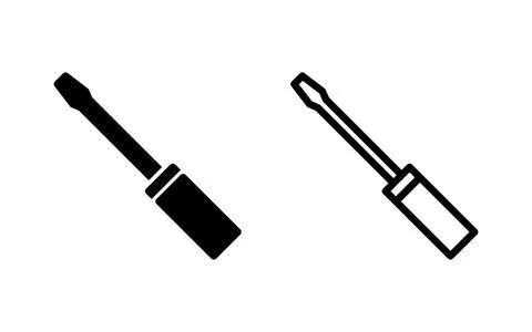 Screwdriver icon vector illustration. tools sign and symbol Stock Illustration