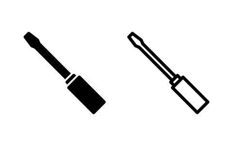Screwdriver icon vector illustration. tools sign and symbol Stock Illustration