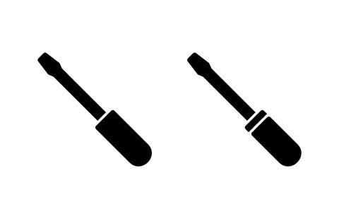 Screwdriver icon vector illustration. tools sign and symbol Stock Illustration