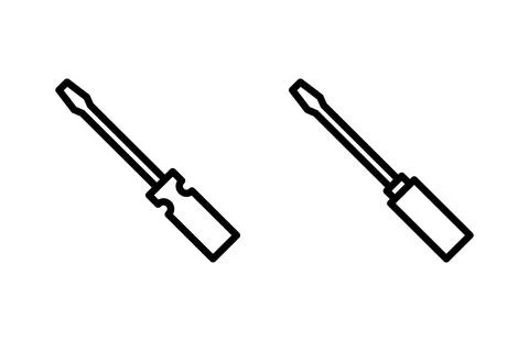 Screwdriver icon vector illustration. tools sign and symbol Stock Illustration
