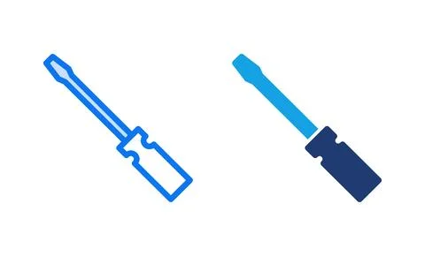 Screwdriver icon vector illustration. tools sign and symbol Illustrazione stock