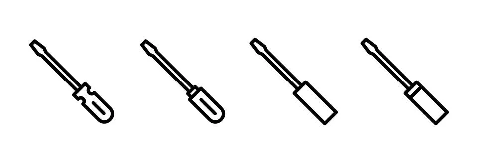 Screwdriver icon vector illustration. tools sign and symbol イラスト素材
