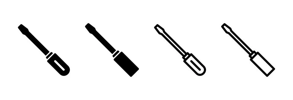 Screwdriver icon vector illustration. tools sign and symbol イラスト素材