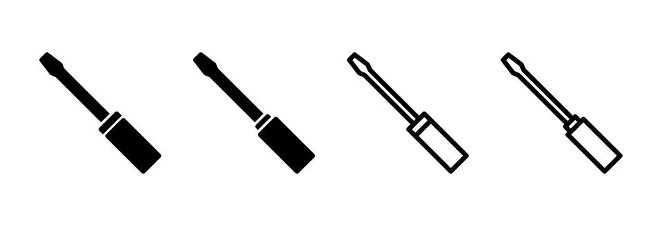 Screwdriver icon vector illustration. tools sign and symbol Stock Illustration