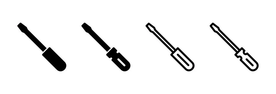 Screwdriver icon vector illustration. tools sign and symbol Stock Illustration