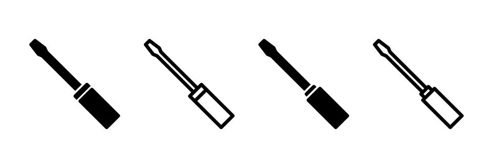 Screwdriver icon vector illustration. tools sign and symbol 스톡 일러스트