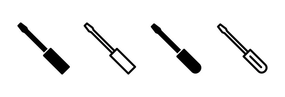Screwdriver icon vector illustration. tools sign and symbol Illustration