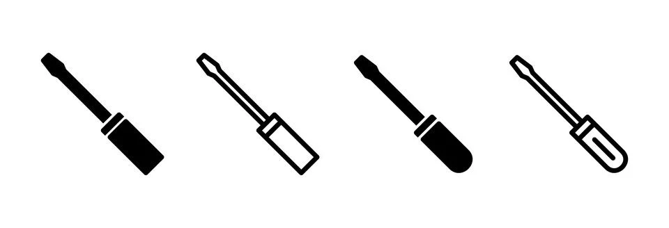 Screwdriver icon vector illustration. tools sign and symbol イラスト素材