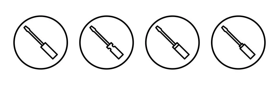 Screwdriver icon vector illustration. tools sign and symbol イラスト素材