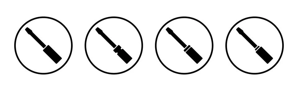 Screwdriver icon vector illustration. tools sign and symbol イラスト素材