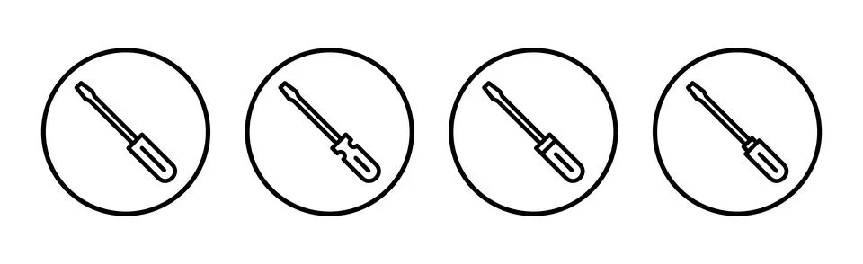 Screwdriver icon vector illustration. tools sign and symbol イラスト素材