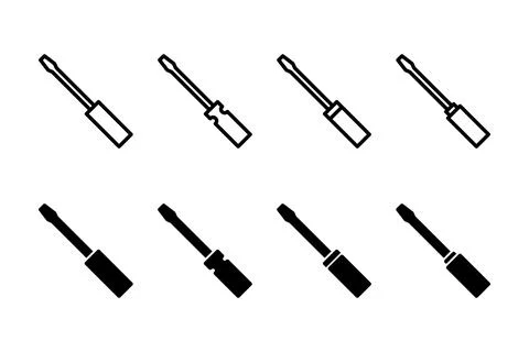 Screwdriver icon vector illustration. tools sign and symbol Stock Illustration