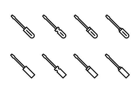 Screwdriver icon vector illustration. tools sign and symbol Stock Illustration