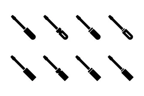 Screwdriver icon vector illustration. tools sign and symbol Stock Illustration