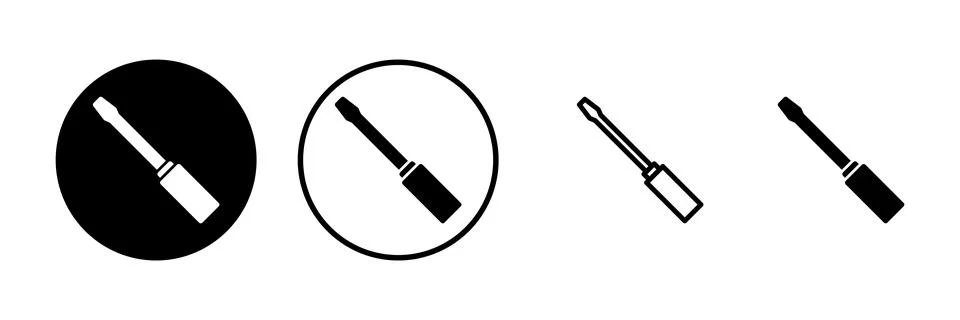 Screwdriver icon vector illustration. tools sign and symbol Illustrazione stock