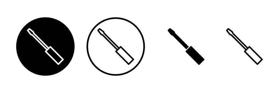 Screwdriver icon vector illustration. tools sign and symbol Ilustración de archivo
