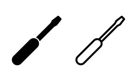 Screwdriver icon vector. tools icon イラスト素材
