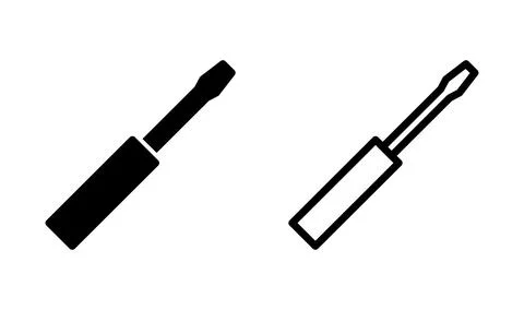 Screwdriver icon vector. tools icon Stock Illustration