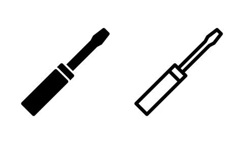 Screwdriver icon vector. tools icon Ilustração Stock