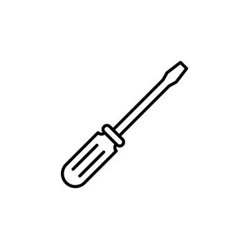 Screwdriver icon vector.tools icon vector Stock Illustration