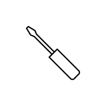 Screwdriver icon vector.tools icon vector Stock Illustration