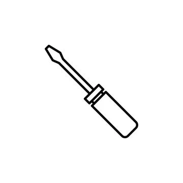 Screwdriver icon vector.tools icon vector Illustrazione stock