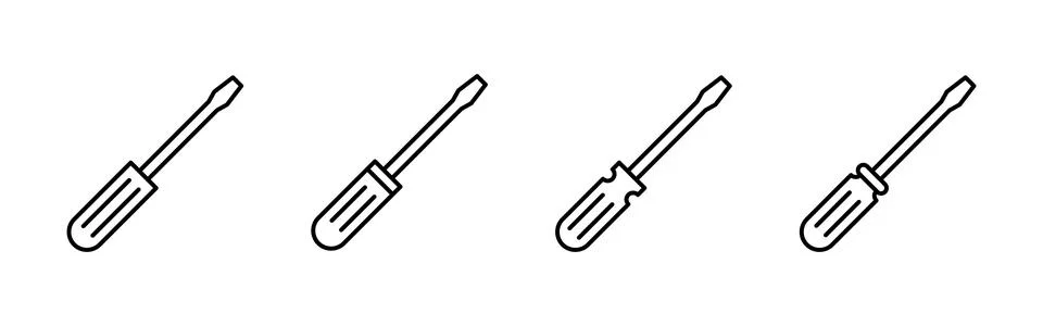 Screwdriver icon vector.tools icon vector Stock-Illustration