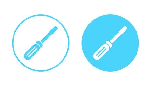 Screwdriver icon vector.tools sign and symbol Stock Illustration