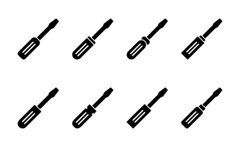 Screwdriver icon vector.tools sign and symbol イラスト素材