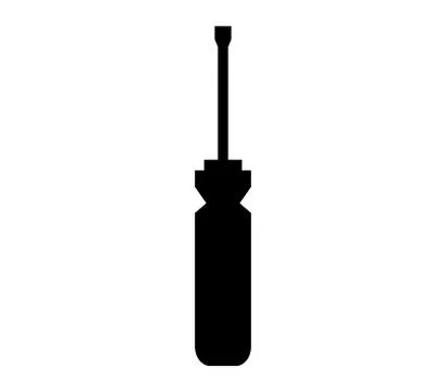 Screwdriver icon on white background Stock Illustration