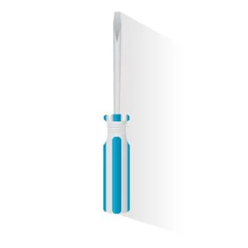 Screwdriver isolated over white background. vector Stock Illustration