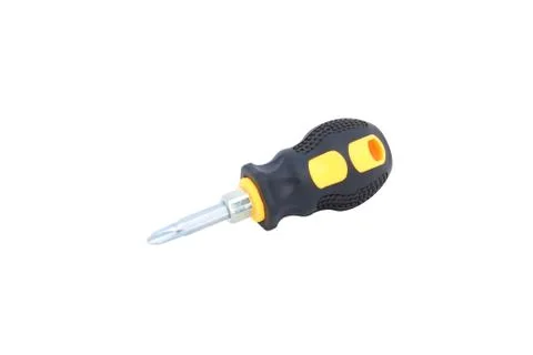 Screwdriver on isolated white Foto stock