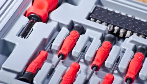 Screwdriver kit Stockfoto's