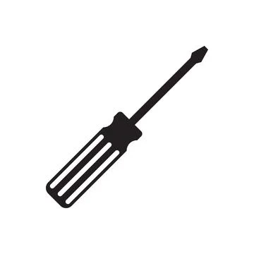 Screwdriver mechanical tool icon vector Stock Illustration