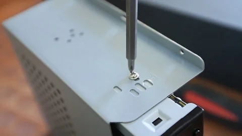 Screwdriver on metal Stock Footage 77046830