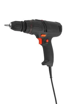 Screwdriver or drill isolated Stock Photos