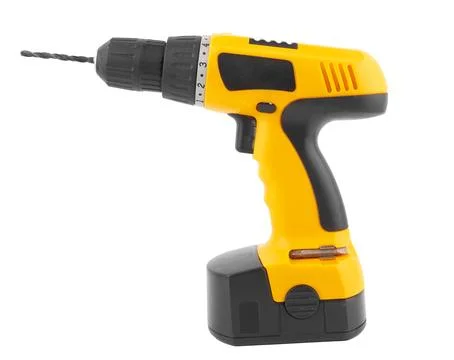 Screwdriver or drill isolated Stock Photos