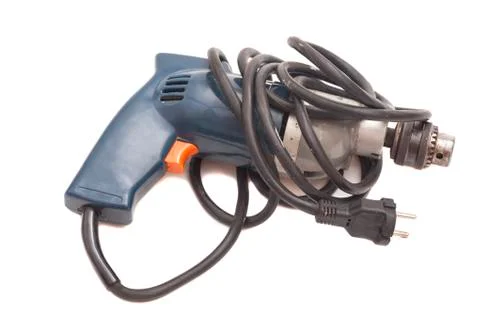 Screwdriver or drill machine isolated on white background Stock-Fotos