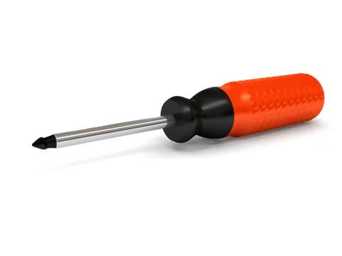 Screwdriver over white background Stock Illustration