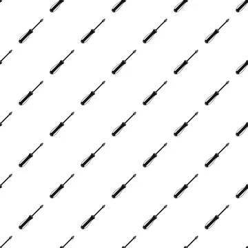 Screwdriver pattern, simple style Stockillustratie