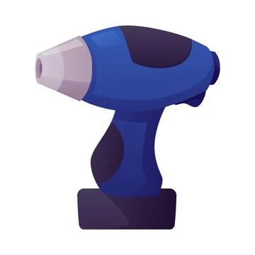 Screwdriver repair tool vector flat icon, carpenter worker drill equipment Illustrazione stock