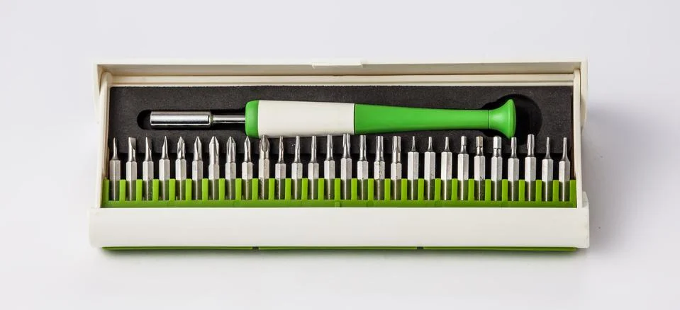 Screwdriver with replaceable tips Stock Photos