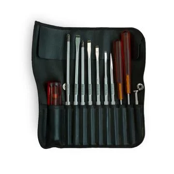 Screwdriver set of basic tools Stock Photos