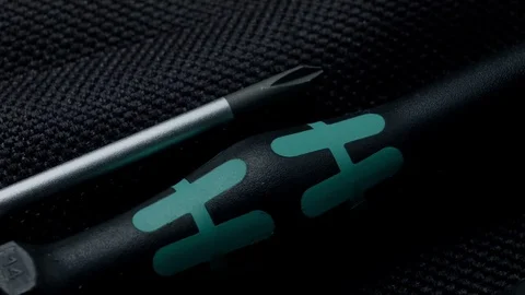 Screwdriver set in case Stock Footage 70548781